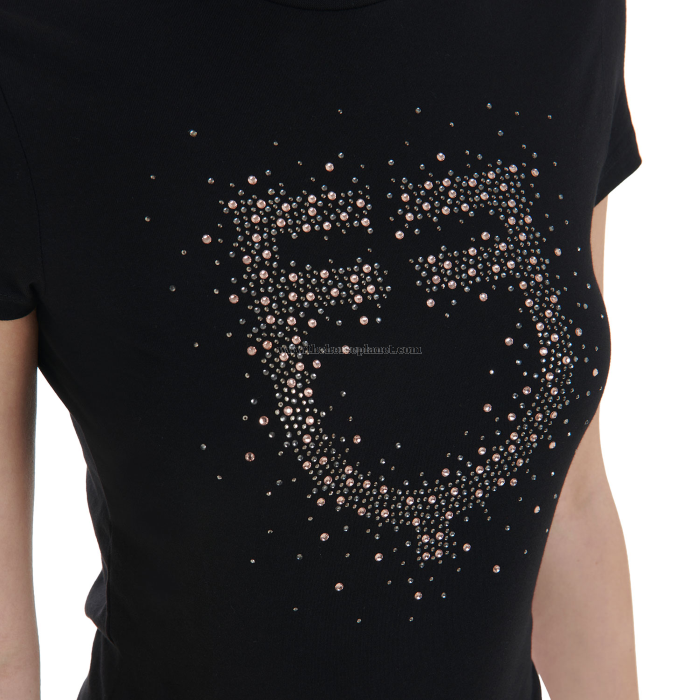 T-SHIRT DONNA EQUESTRO MOD. PINK DIAMOND LOGO
