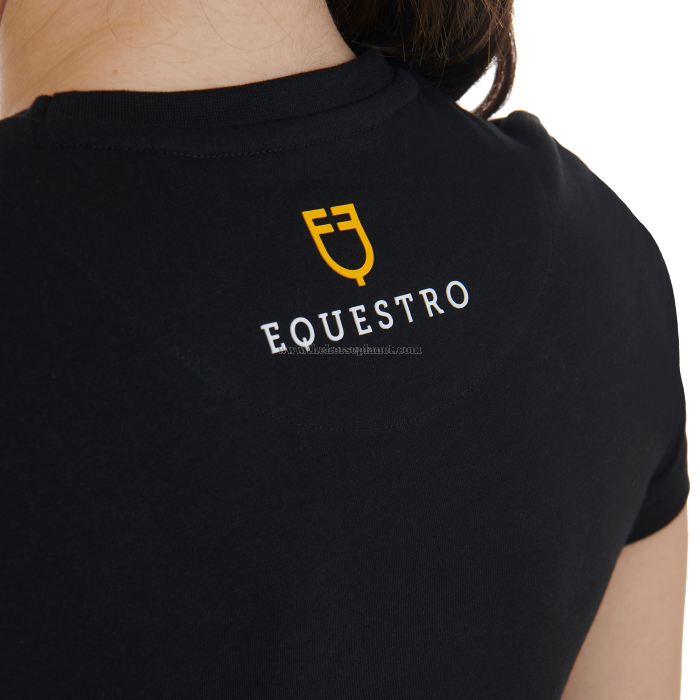 T-SHIRT DONNA EQUESTRO MOD. PINK DIAMOND LOGO