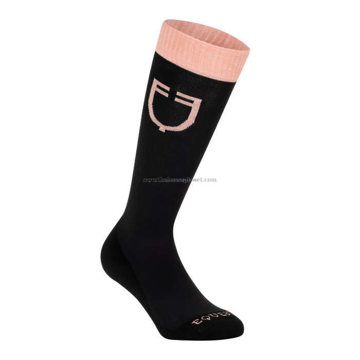 CALZA TECNICA EQUESTRO CON LOGO A CONTRASTO