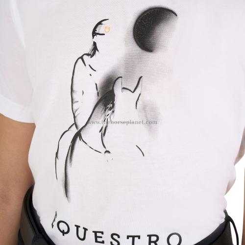 T-SHIRT GIRL  EQUESTRO  MOON RIDING COTTON 